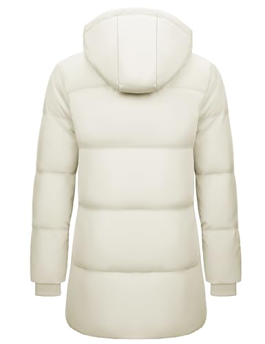 MAGCOMSEN Women's Winter Down Puffer Coat with Hood Warm Jackets
