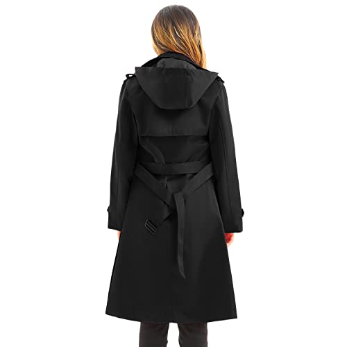 Women's Waterproof Trench Coat with Hood