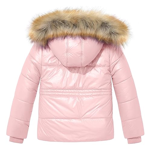 Girls' Metallic Winter Puffer Jacket