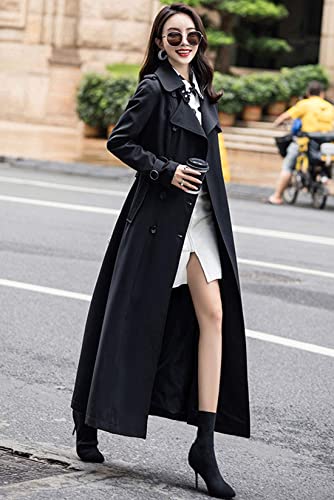 ebossy Women's Maxi Trench Coat