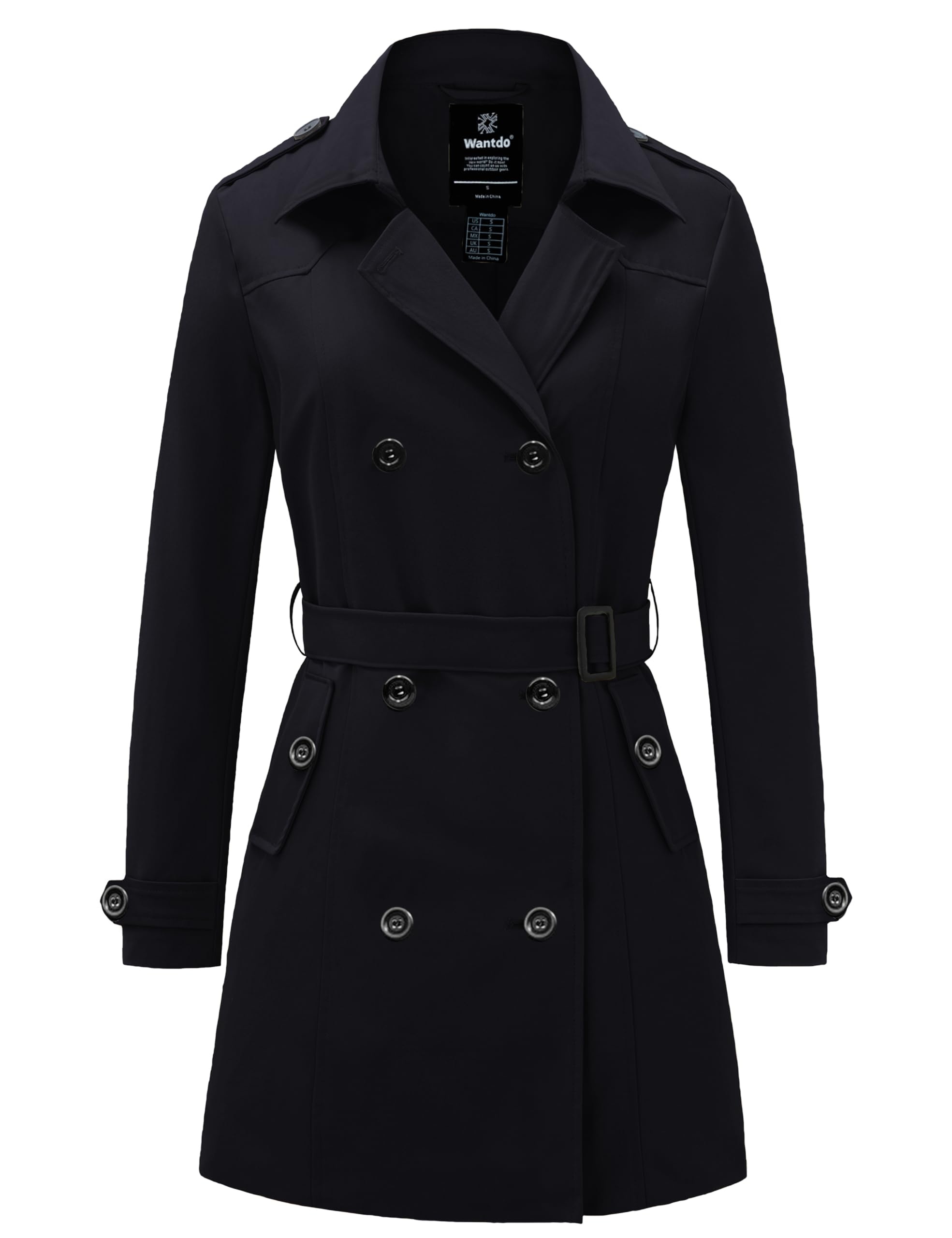 Waterproof Women's Trench Coat with Belt