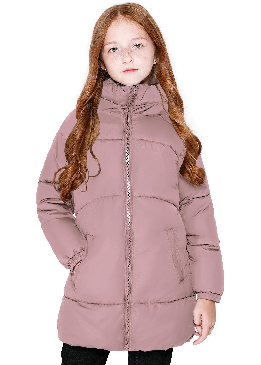 Warm Winter Coats for Girls, Ages 3-14: Heavyweight, Medium Length Jackets