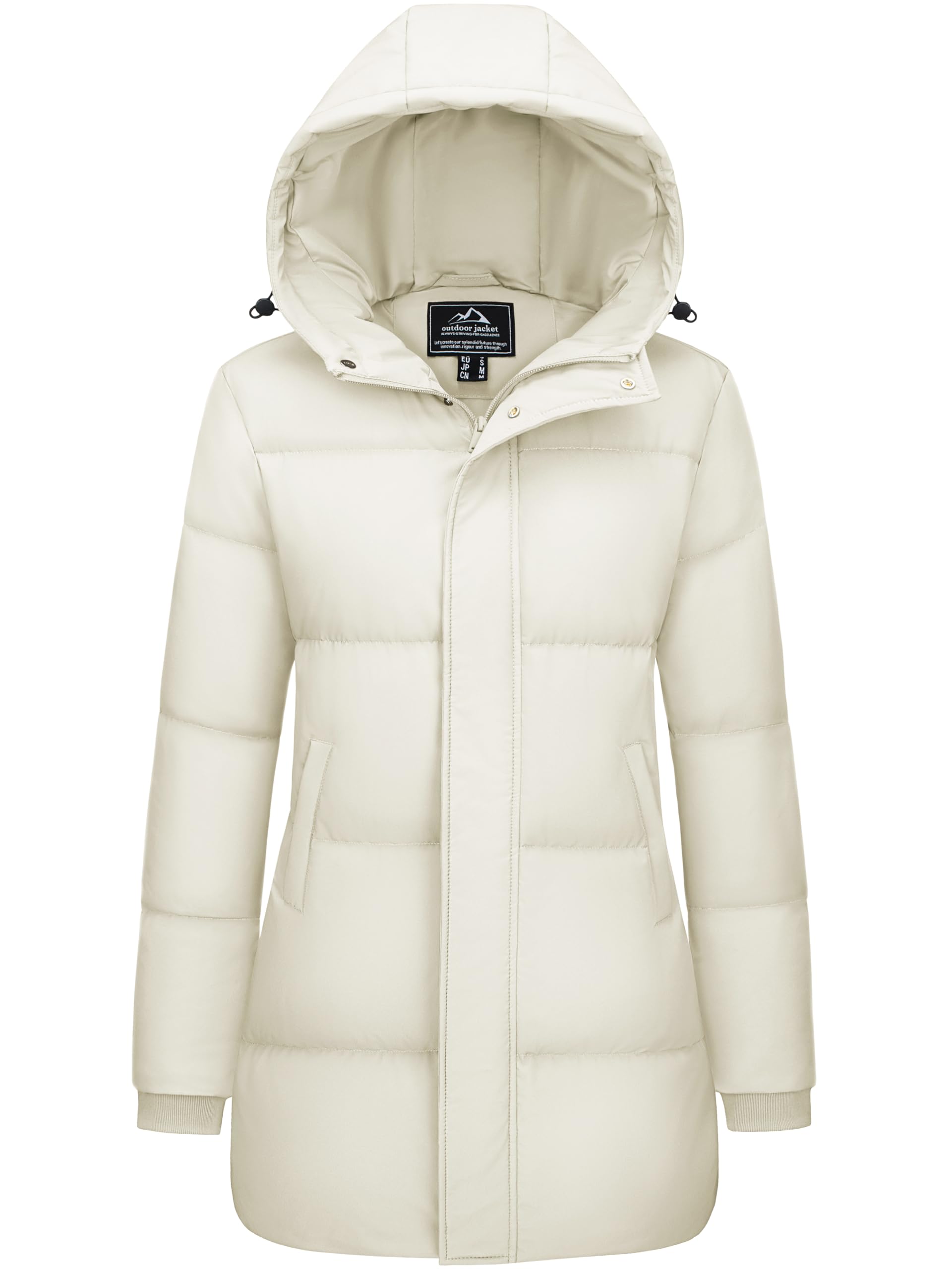 MAGCOMSEN Women's Winter Down Puffer Coat with Hood Warm Jackets